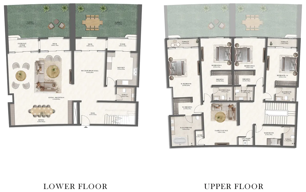 Radisson Residences Towers 1 & 2 4 bed floor plan, 4,950 sqft