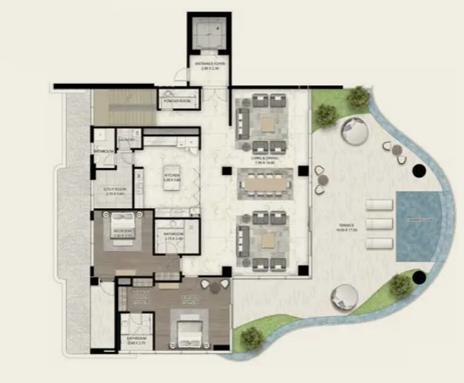 Cavalli Couture 5 bed floor plan, 9,759 sqft