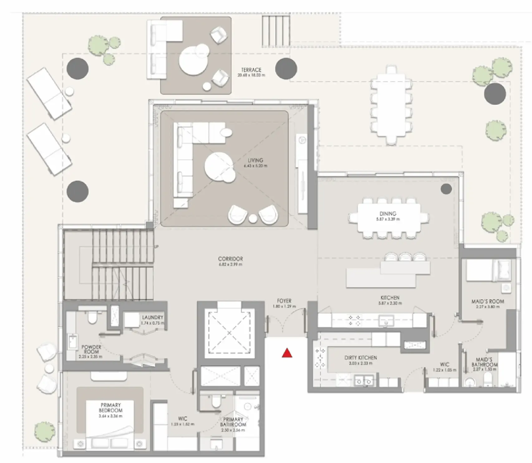 City Walk Crestlane 4 bed floor plan, 6,079 sqft