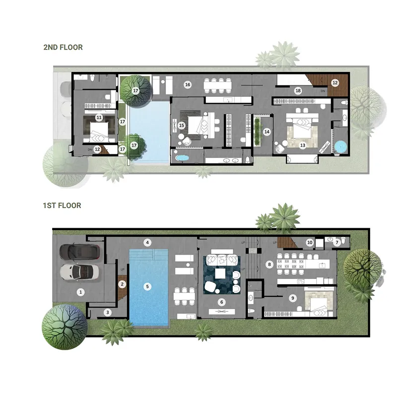 Wallaya Hill by Wallaya Villas 4 bed floor plan, 5,899 sqft