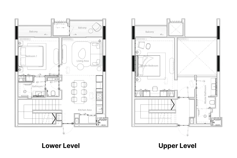 Gardens of Eden - Park Residence 2 bed floor plan, 1,431 sqft