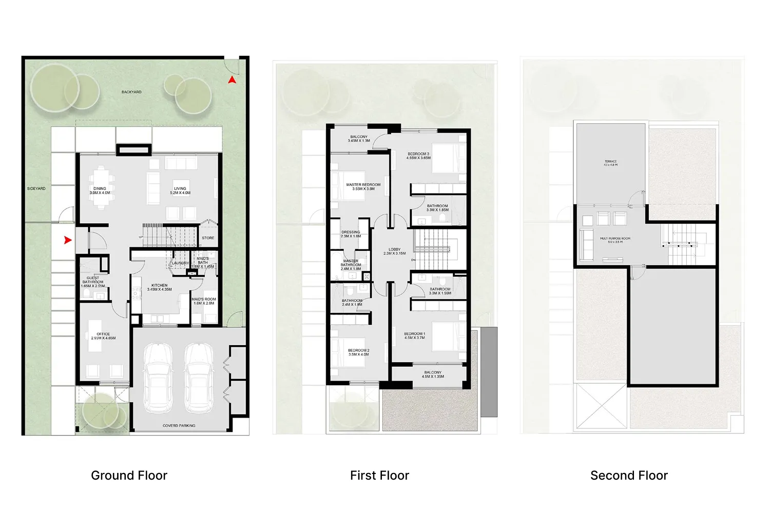 Masaar 3 Laura 4 bed floor plan, 3,765 sqft