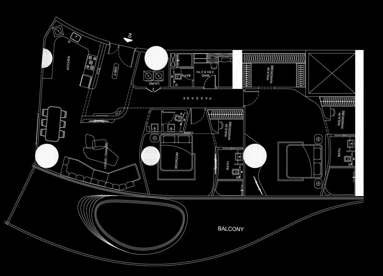 Bugatti Residences by Binghatti 2 bed floor plan, 2,678 sqft