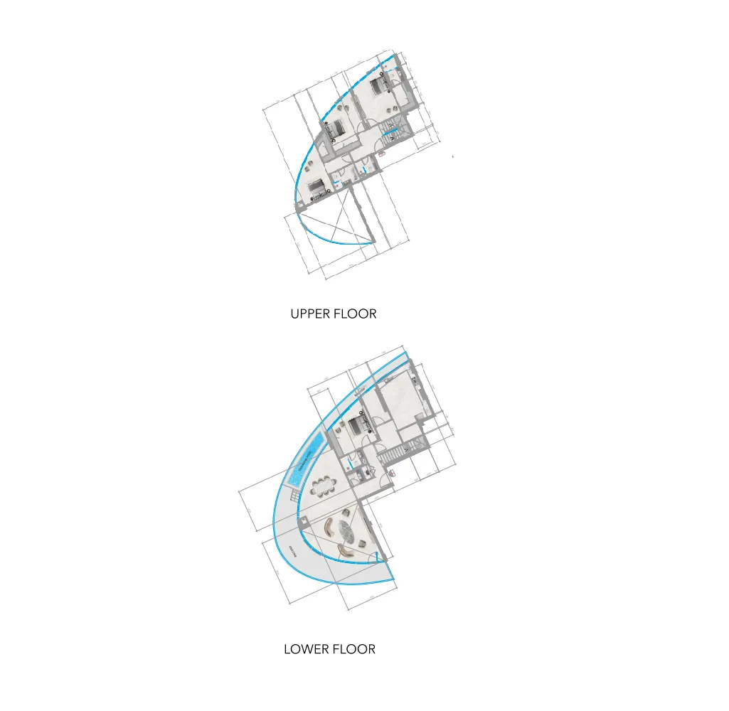 Orchid Towers Phase 1 4 bed floor plan, 3,431 sqft