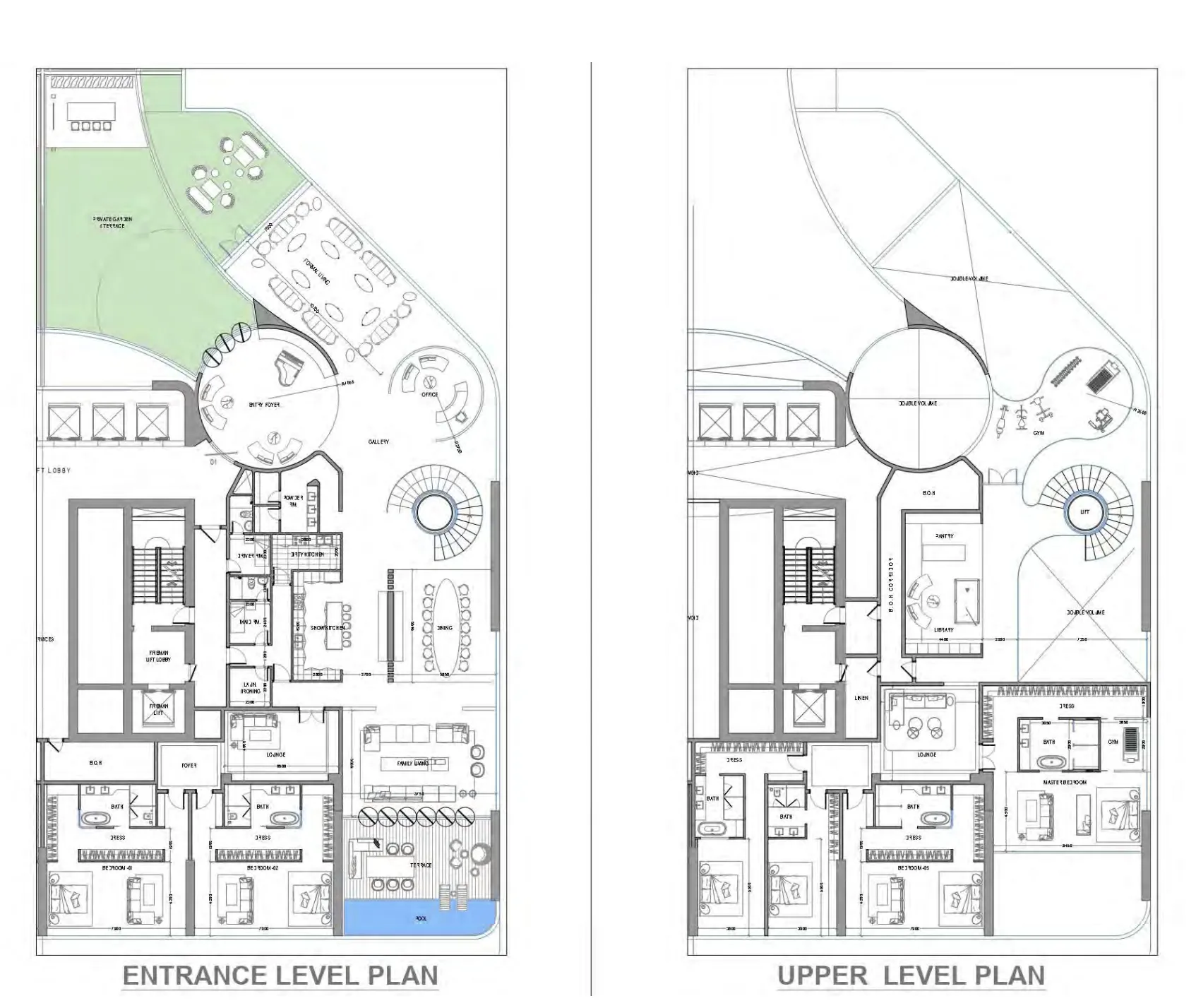 Avior 6 bed floor plan, 14,154 sqft