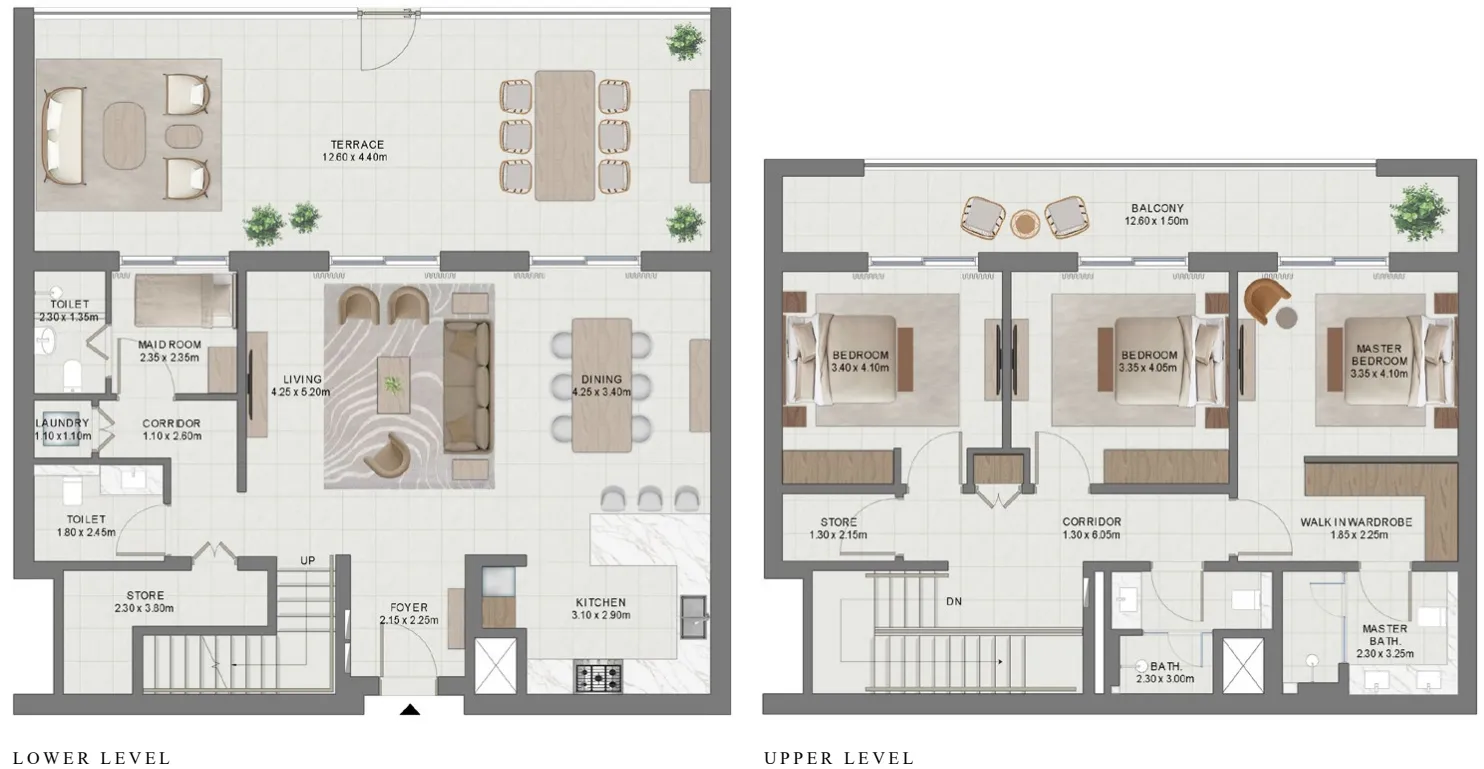 Golf Hills 3 bed floor plan, 3,081 sqft