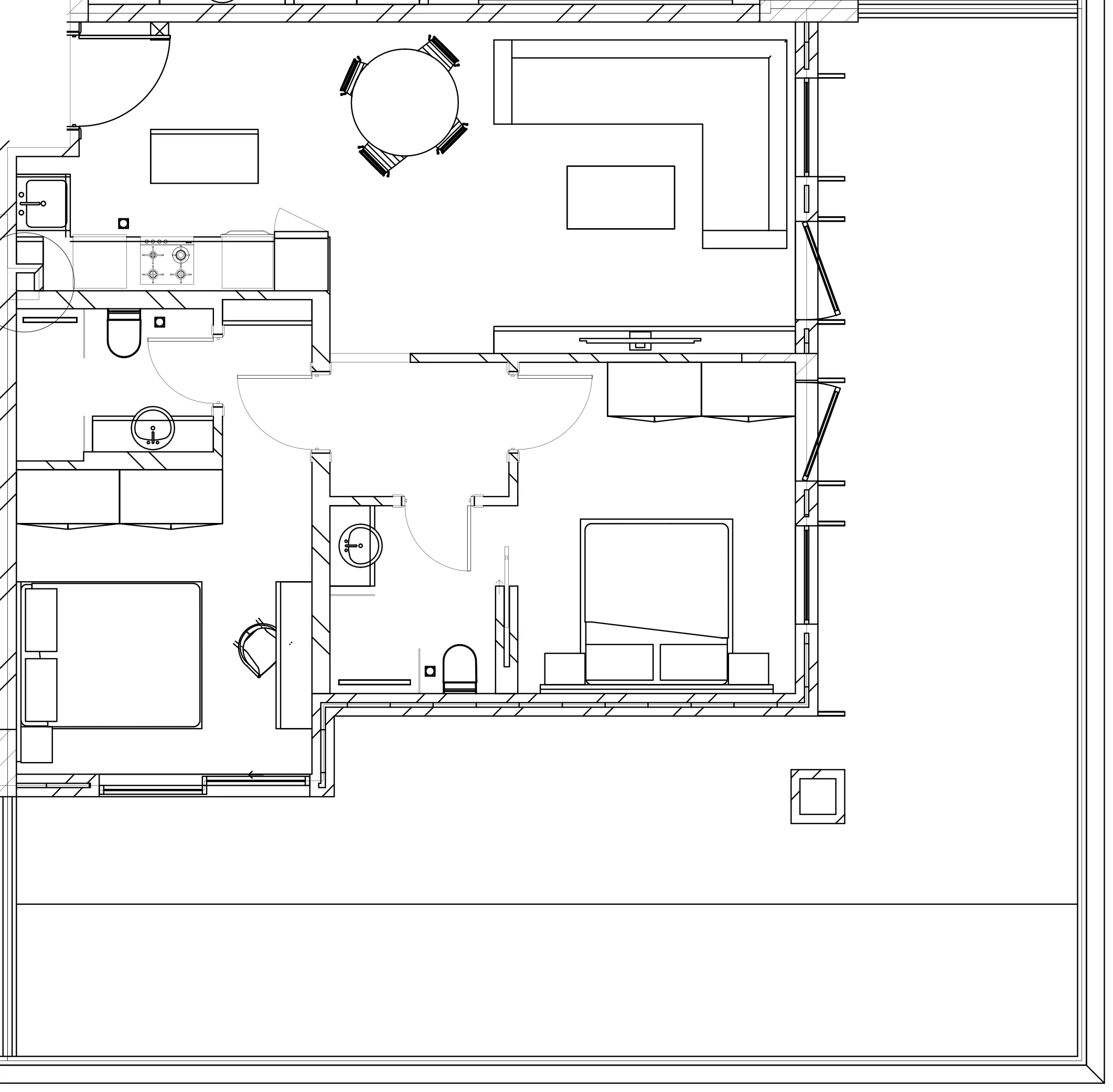 Berkeley Square 2 bed floor plan, 1,500 sqft