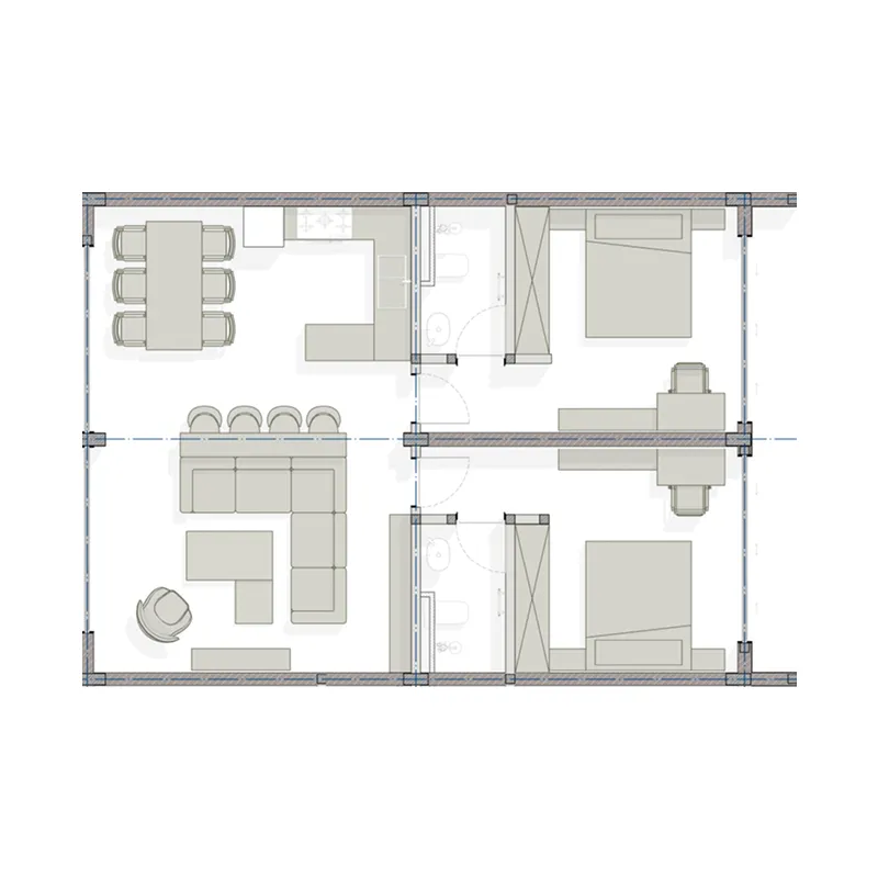 Minori 2 bed floor plan, 1,066 sqft
