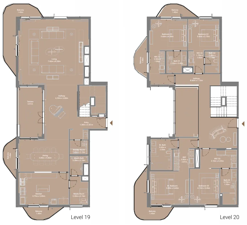 Takaya 4 bed floor plan, 4,422 sqft