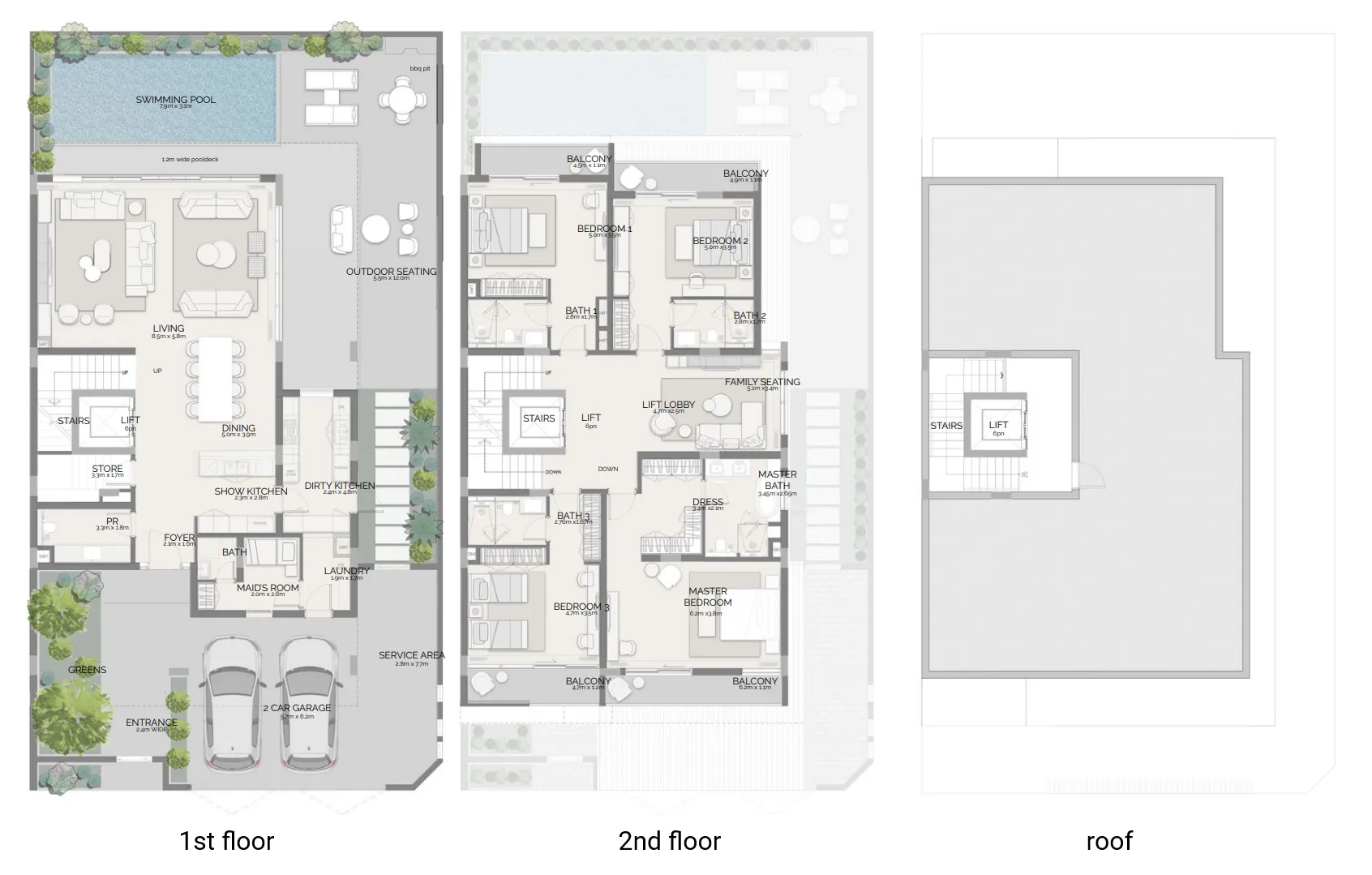 Pinewood Estate Homes 4 bed floor plan, 4,659 sqft