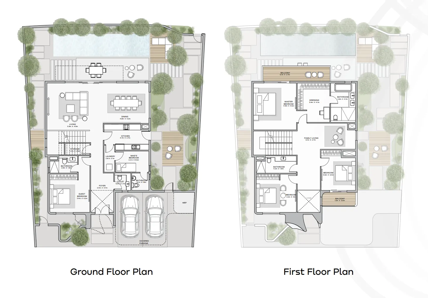 Khalid Bin Sultan City 4 bed floor plan, 3,882 sqft