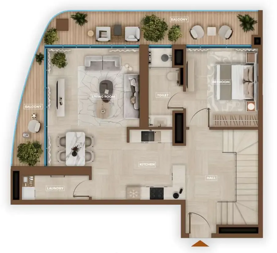 Sky Hills Astra 3 bed floor plan, 1,862 sqft