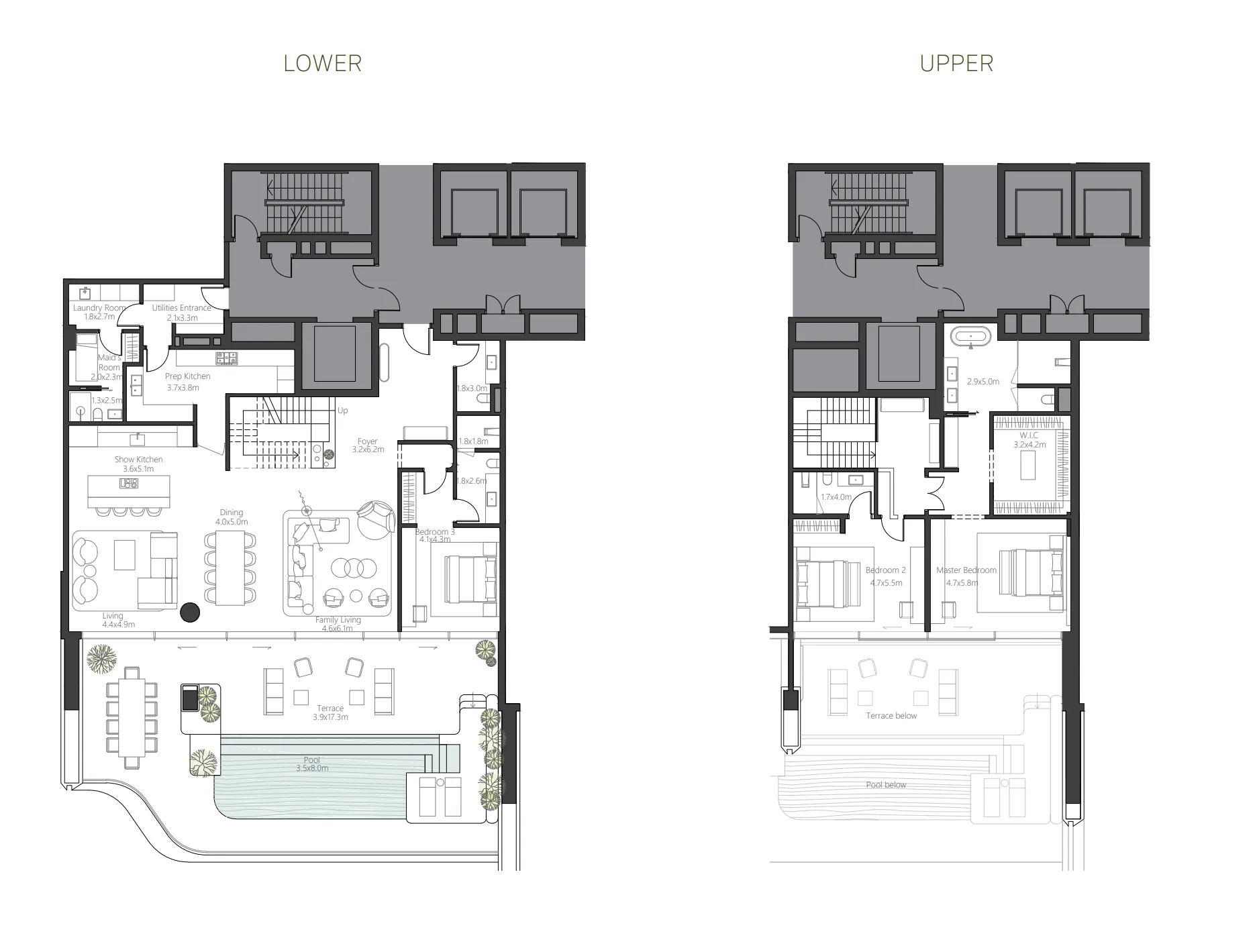 The Alba Residences by Omniyat 3 bed floor plan, 2,059 – 5,904 sqft