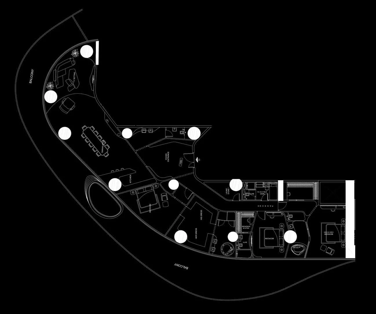 Bugatti Residences by Binghatti 3 bed floor plan, 5,885 sqft