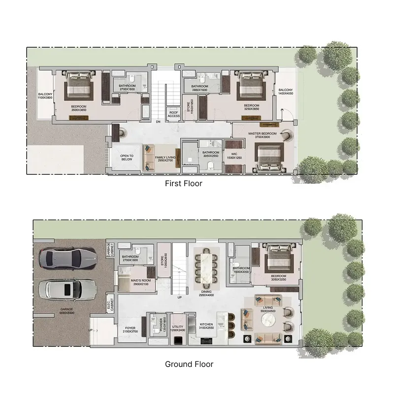 The Brooks at Sobha Sanctuary 4 bed floor plan, 3,430 sqft