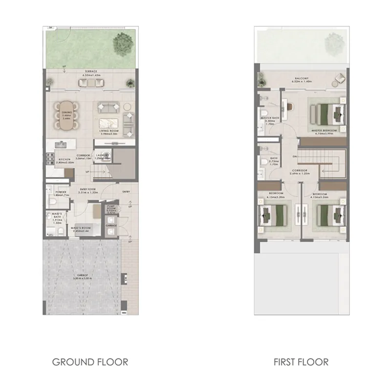 Equestra 3 bed floor plan, 2,176 sqft