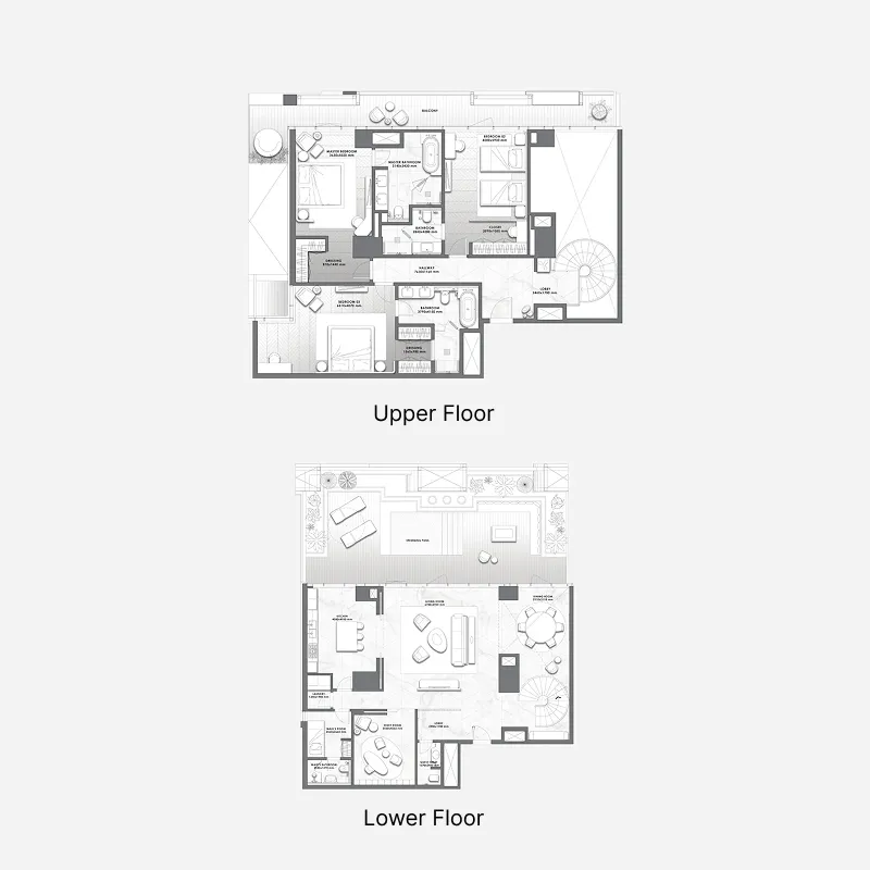 DaVinci 3 bed floor plan, 4,615 sqft