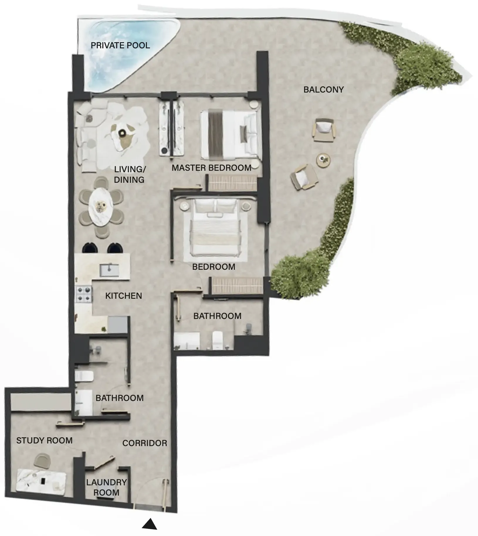 Weybridge Gardens 4 2 bed floor plan, 1,428 sqft