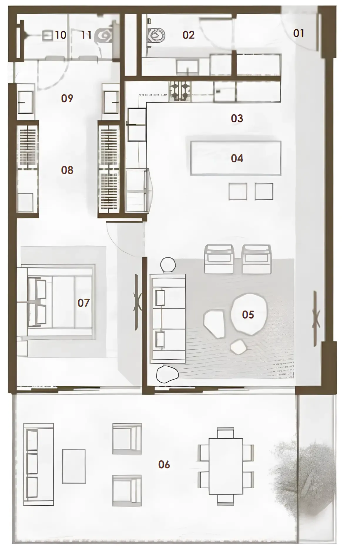 Keturah Reserve 1 bed floor plan, 1,141 – 2,702 sqft