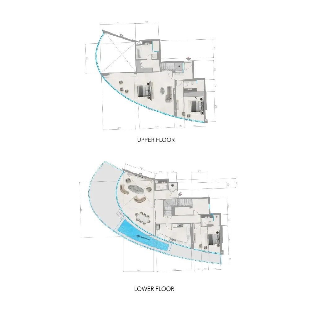 Orchid Towers Phase 1 3 bed floor plan, 3,248 sqft