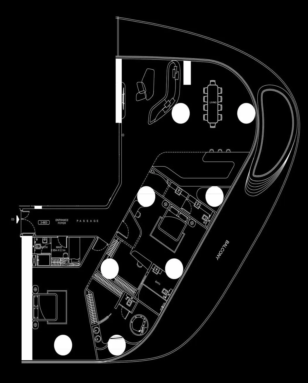 Bugatti Residences by Binghatti 2 bed floor plan, 3,949 sqft