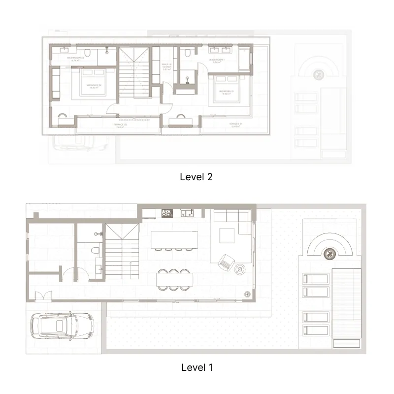 OXO The Residences 3 bed floor plan, 2,476 sqft
