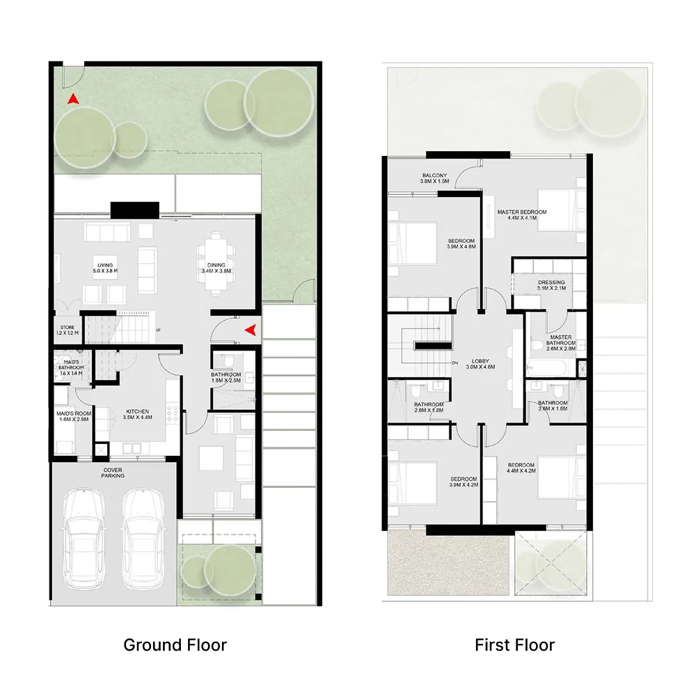 Masaar 3 Laura 4 bed floor plan, 3,139 sqft