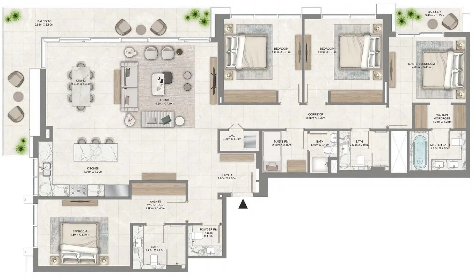 Creek Waters 4 bed floor plan, 2,631 sqft