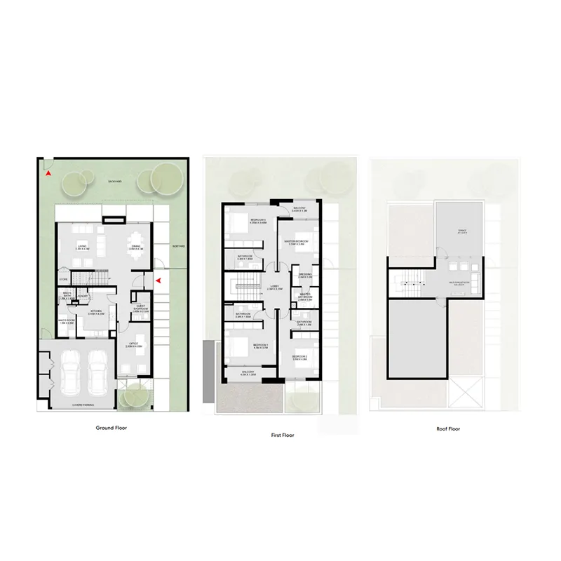 Masaar 3 Sedra 4 bed floor plan, 3,765 – 4,356 sqft