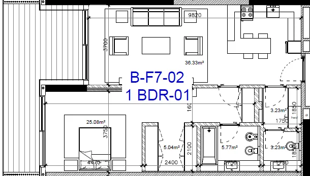 Gateway Porto Al Zorah 1 bed floor plan, 1,183 sqft