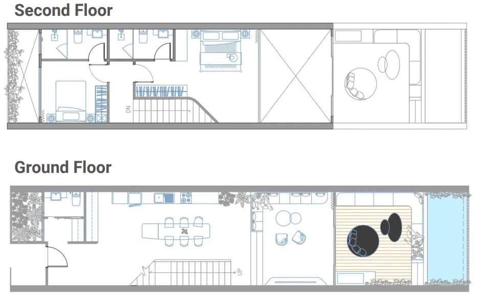 Sole Mio Residences 2 bed floor plan, 1,774 sqft