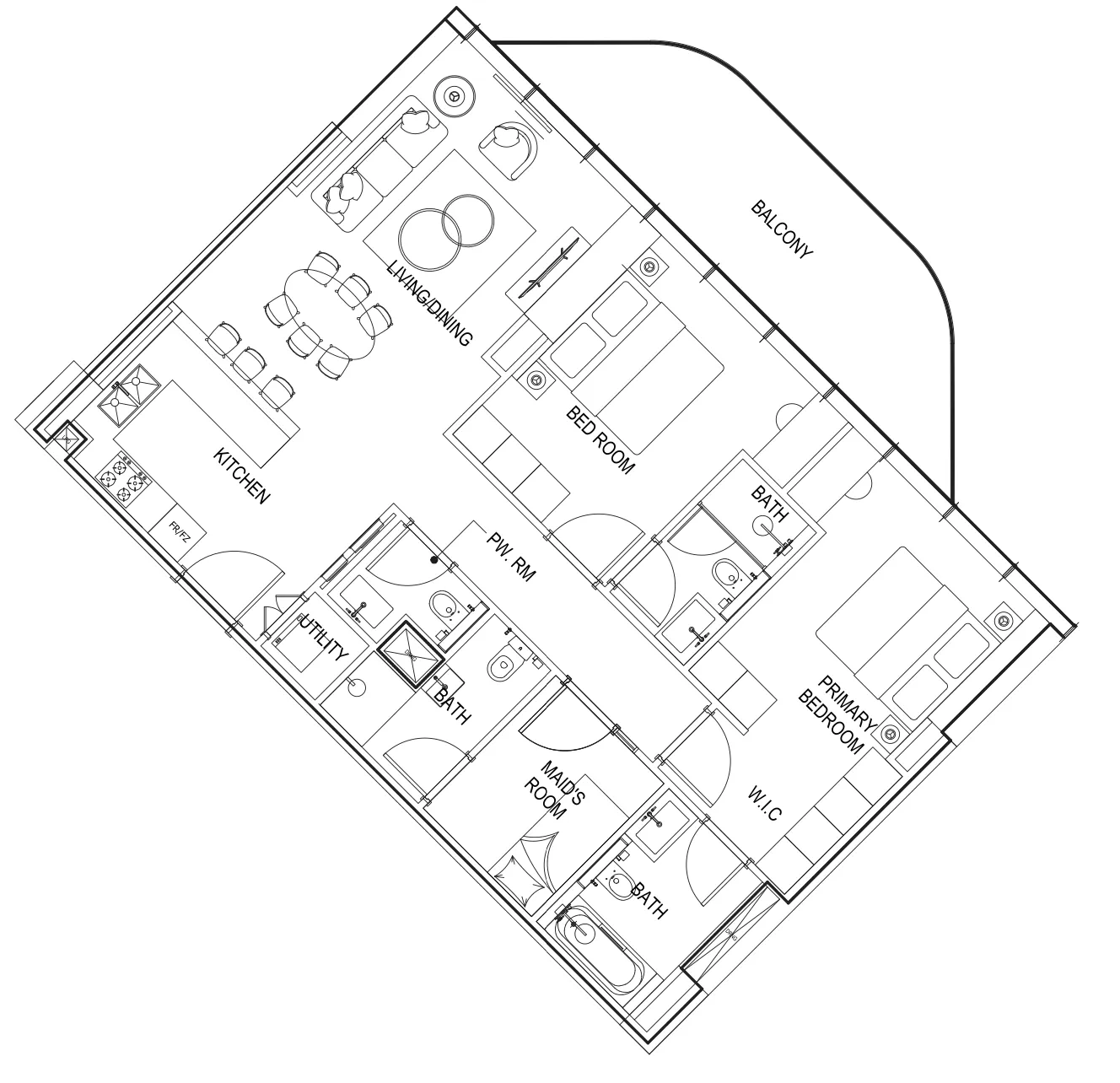 Parkway by Prestige One 2 bed floor plan, 1,301 sqft