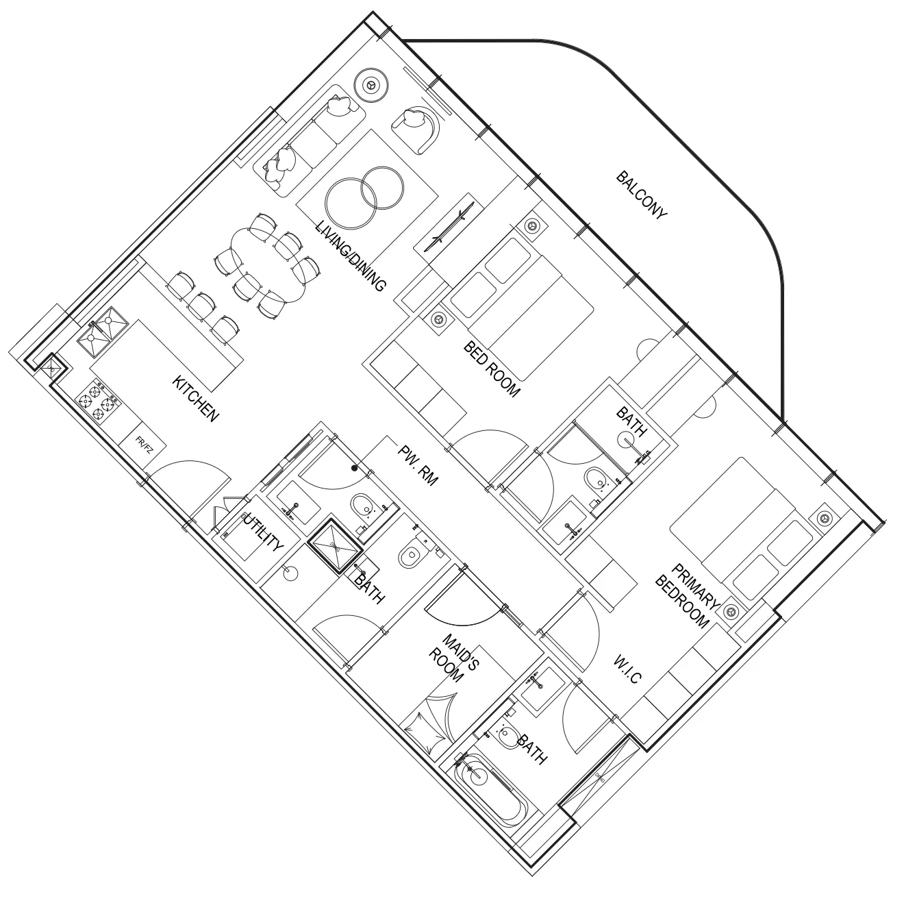 Parkway by Prestige One 2 bed floor plan, 1,301 sqft