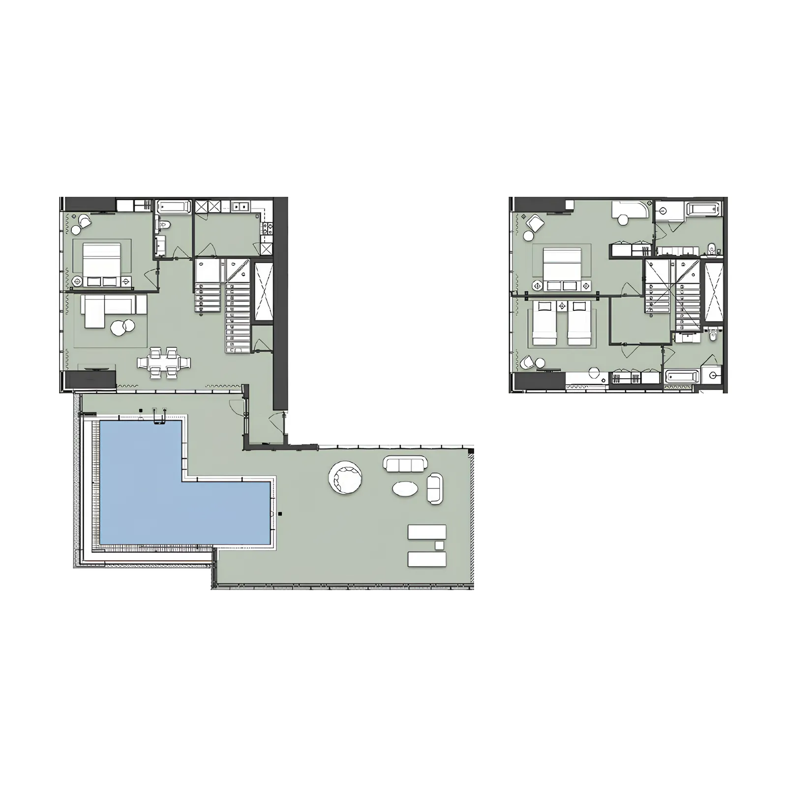 Novotel Residences 3 bed floor plan, 3,600 – 3,765 sqft