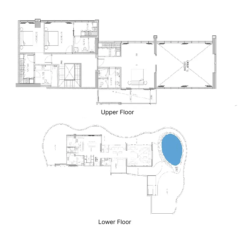 Chic Tower 4 bed floor plan, 8,316 sqft