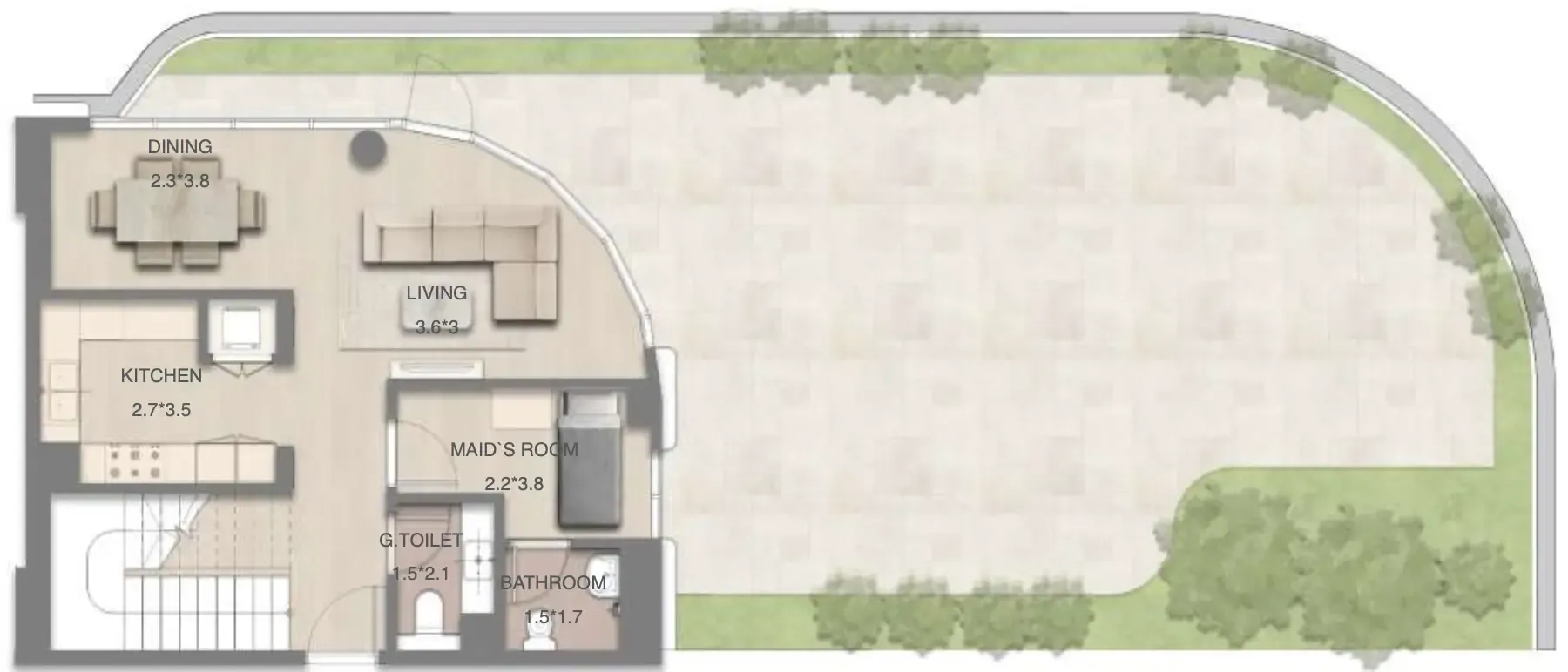 Mirasol Mina 3 bed floor plan, 2,776 sqft