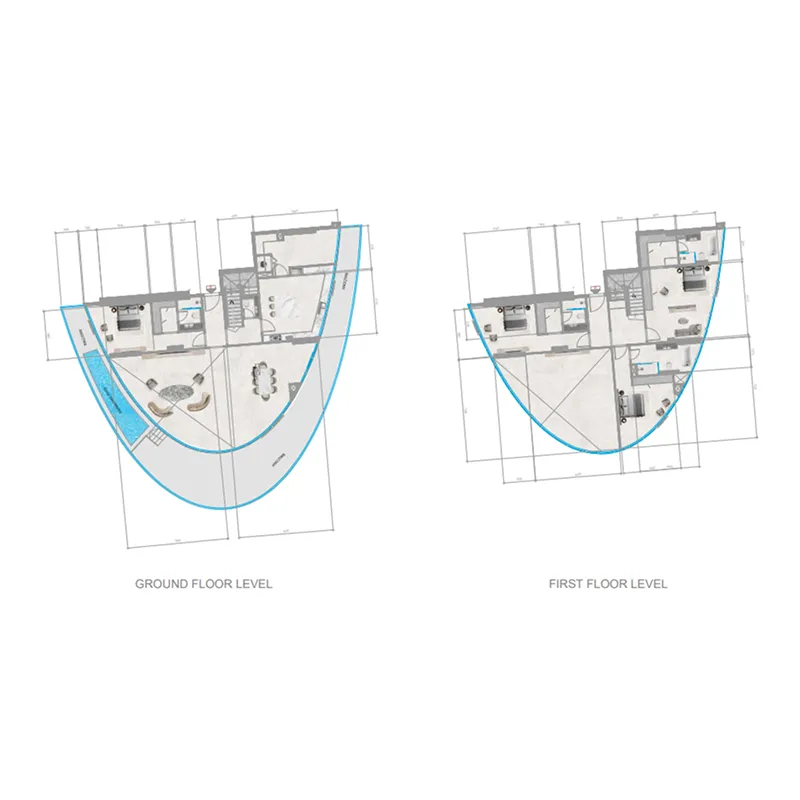 Orchid Towers Phase 1 4 bed floor plan, 4,560 sqft