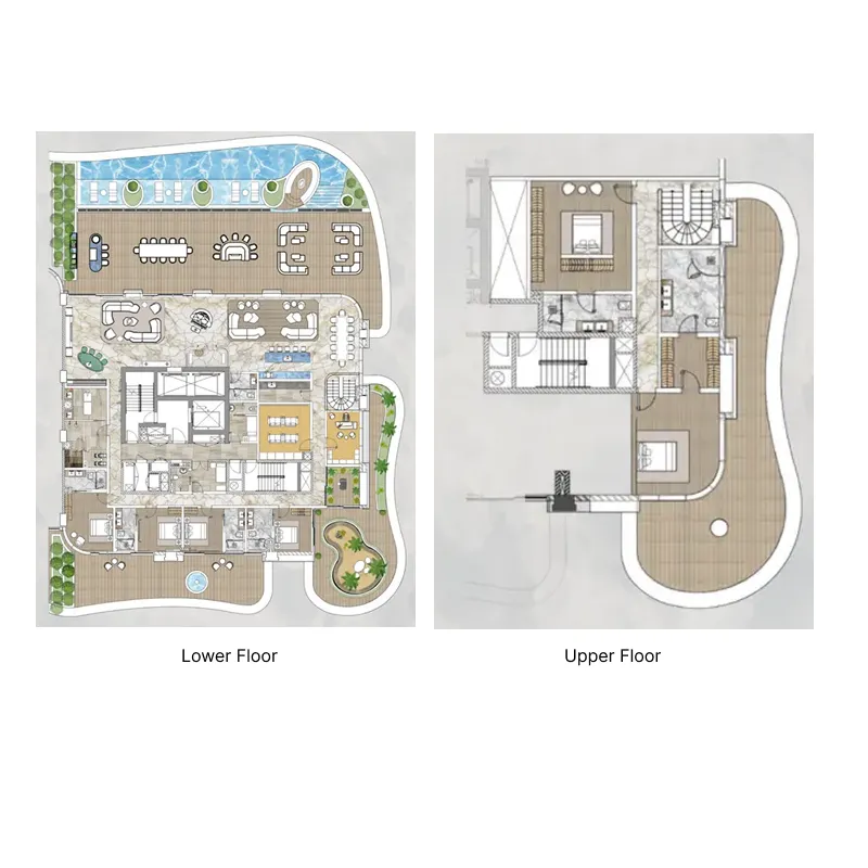 Casa Canal 6 bed floor plan, 12,274 – 12,450 sqft