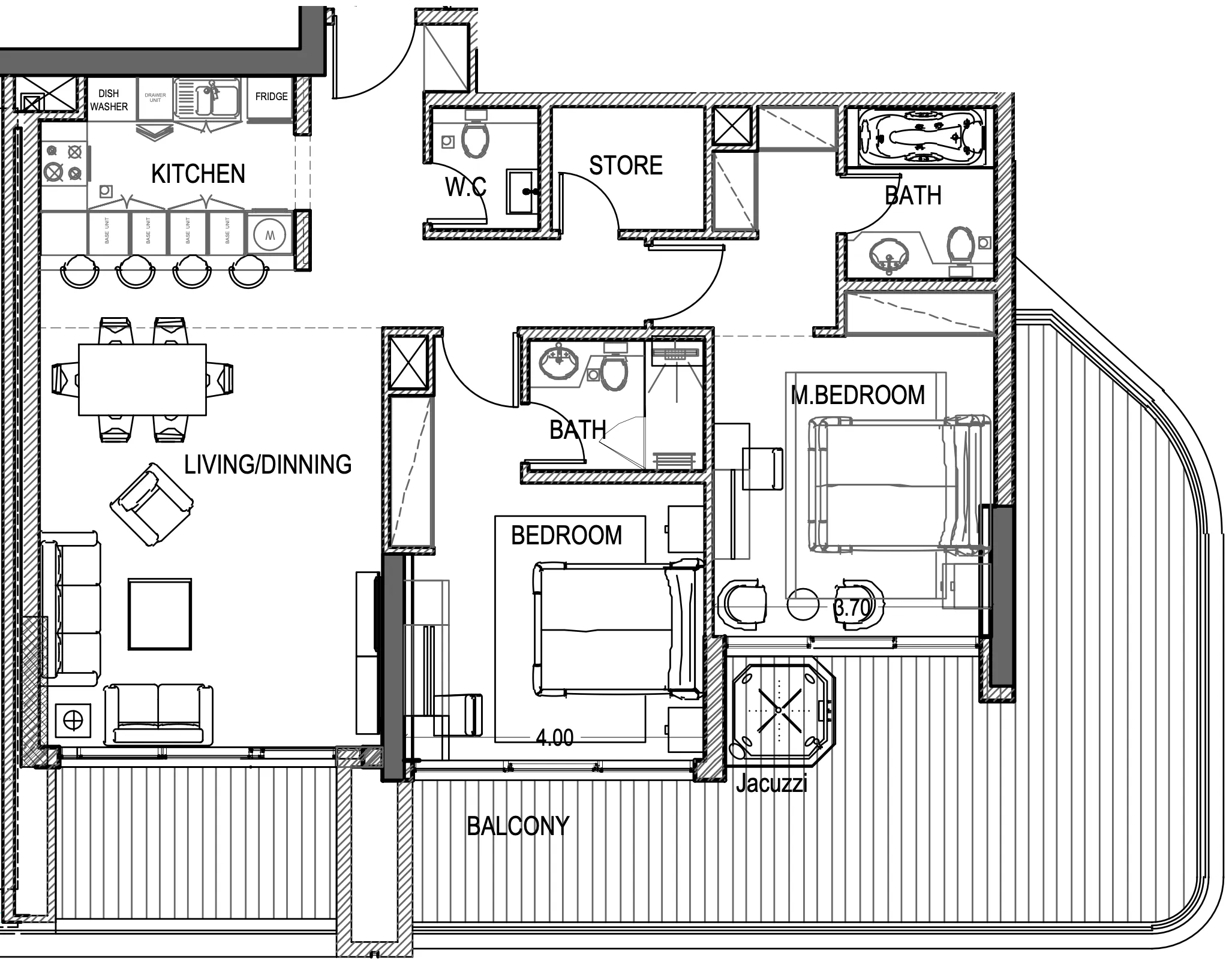 Urban Life 2 bed floor plan, 1,759 sqft