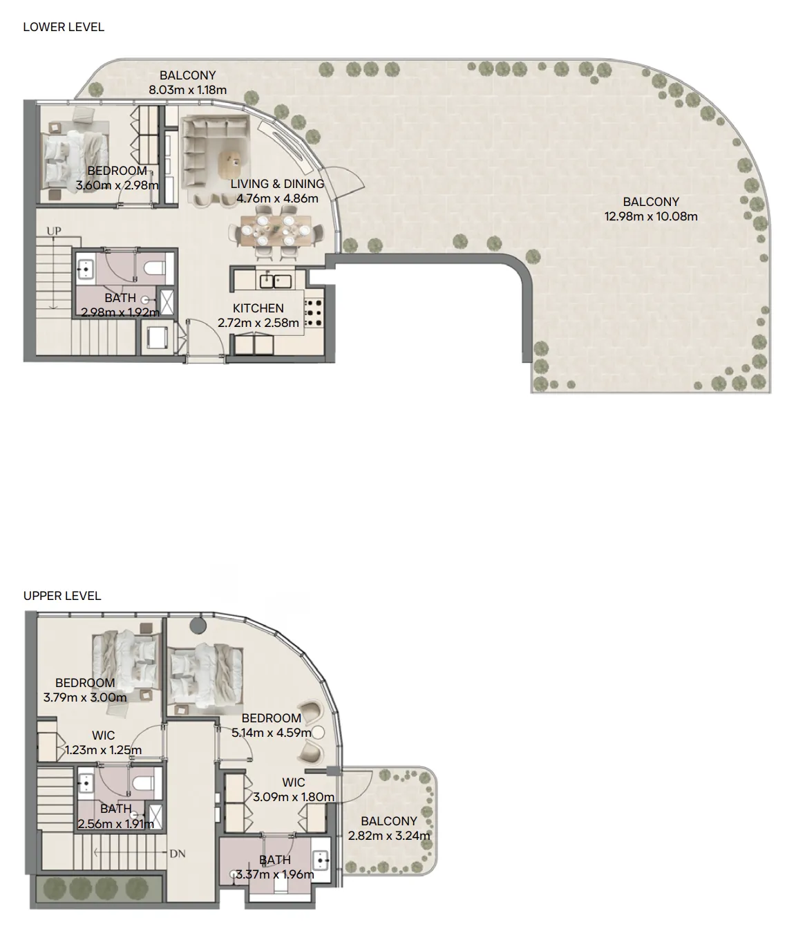 Mirasol II 3 bed floor plan, 2,877 – 3,014 sqft