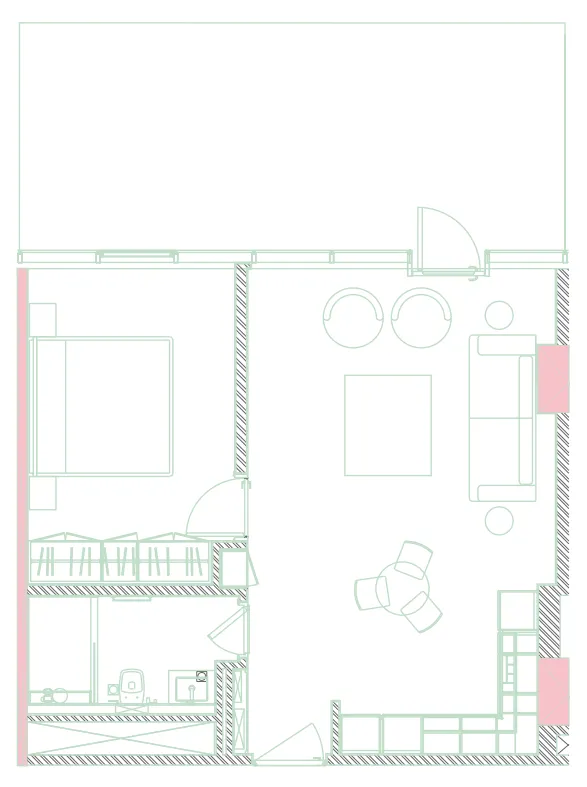The Pad by Omniyat 1 bed floor plan, 945 – 1,191 sqft