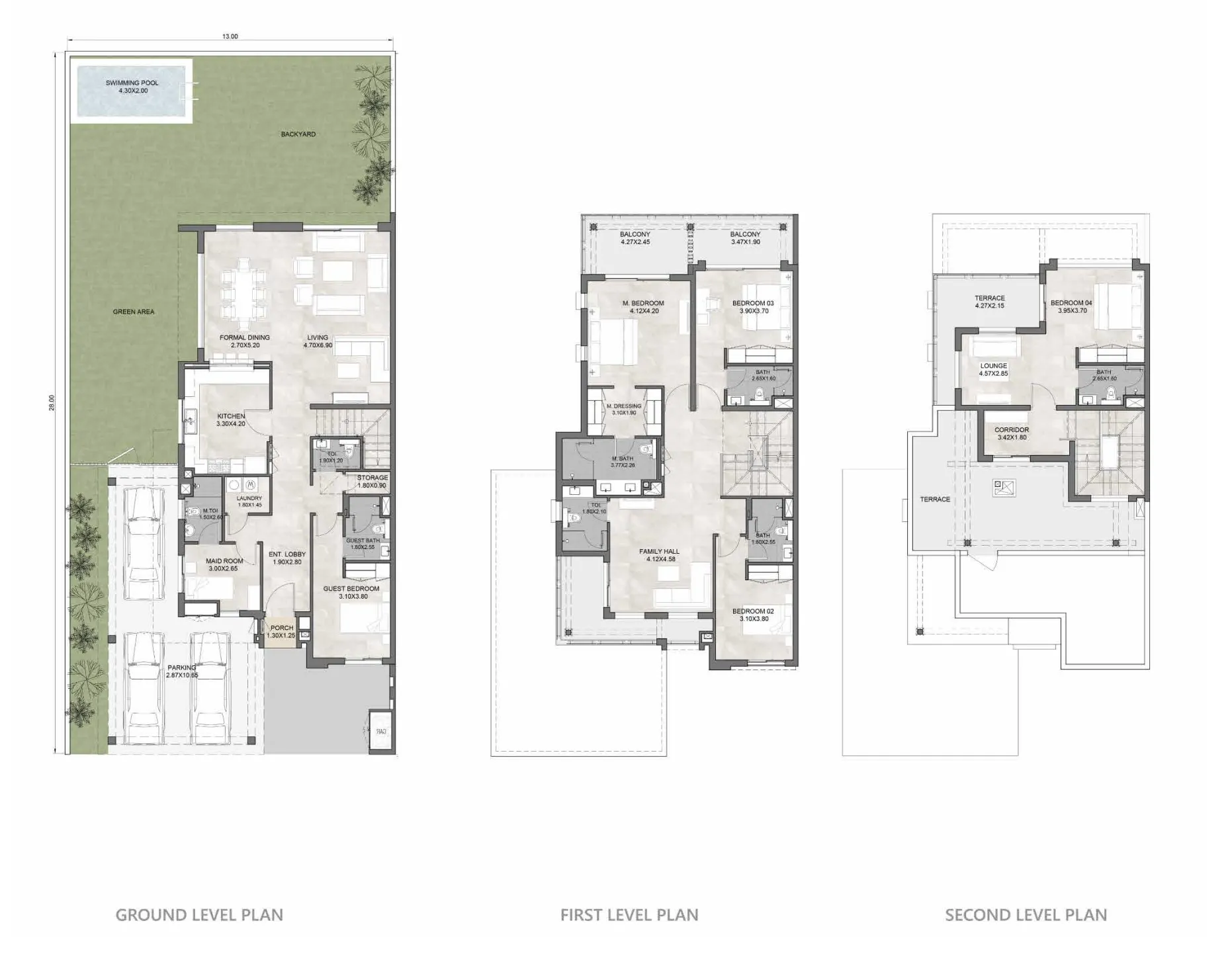 Hayat 4 and 5 5 bed floor plan, 4,915 sqft