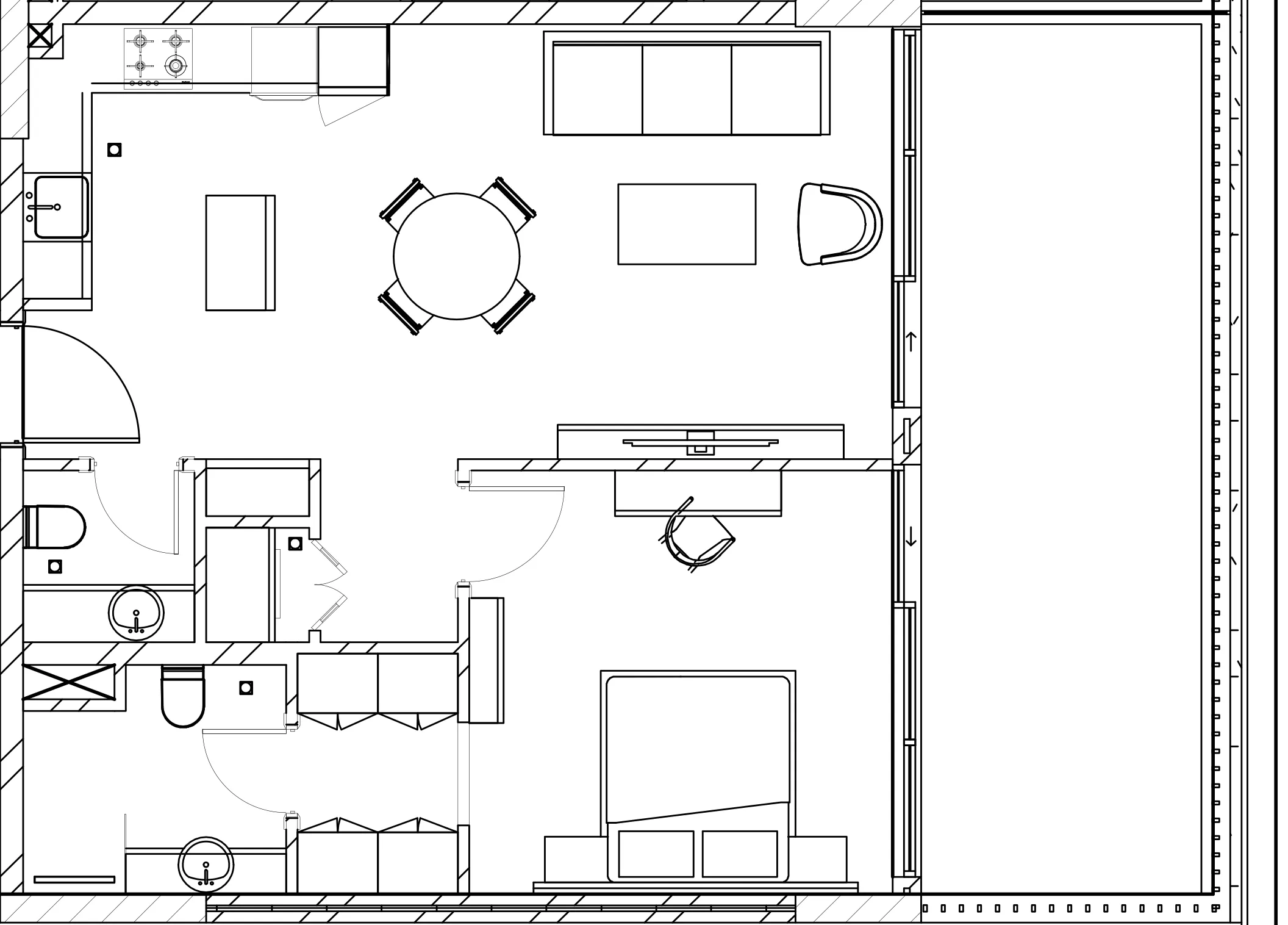 Berkeley Square 1 bed floor plan, 895 sqft