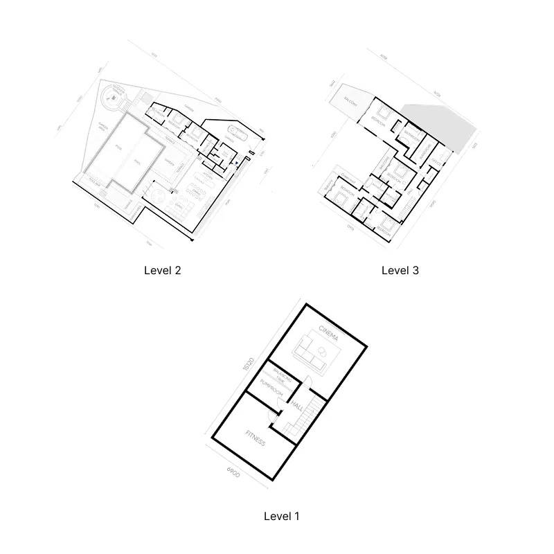The Bank by OXO 6 bed floor plan, 6,222 sqft