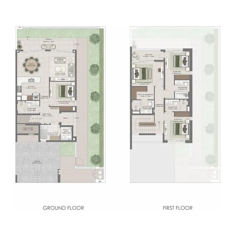 Equiterra 4 bed floor plan, 2,479 sqft
