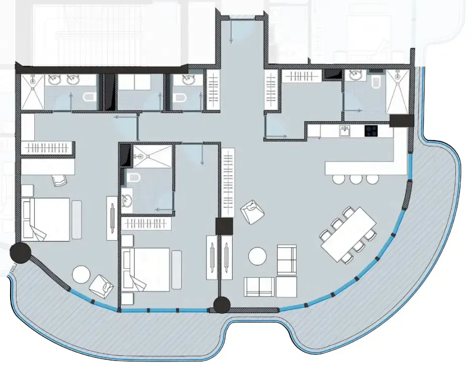 NEXT Coral 2 bed floor plan, 1,985 sqft