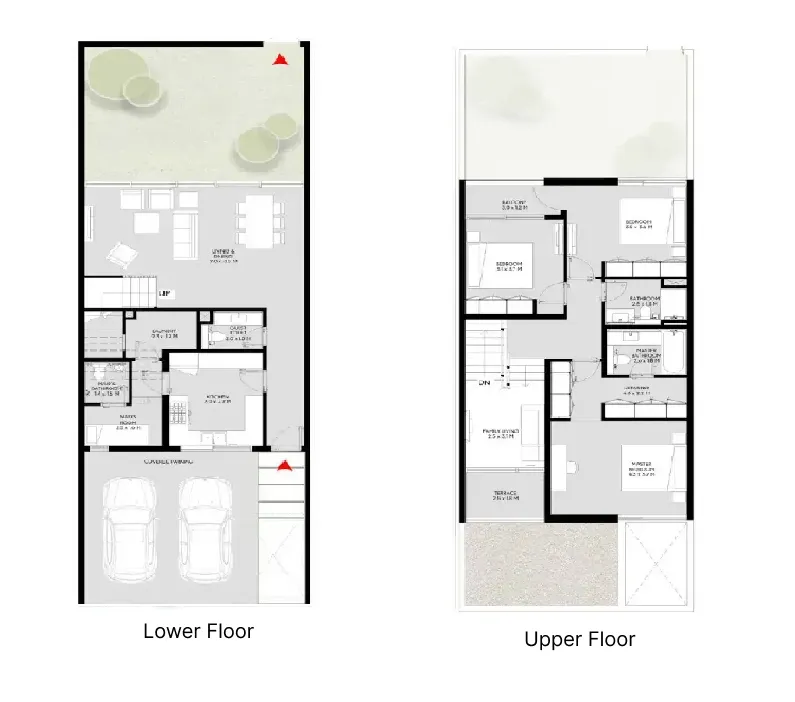 Masaar 3 Sedra 3 bed floor plan, 2,289 sqft