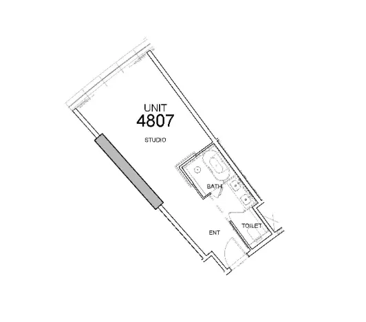 Damac Towers by Paramount Studio floor plan, 484 sqft