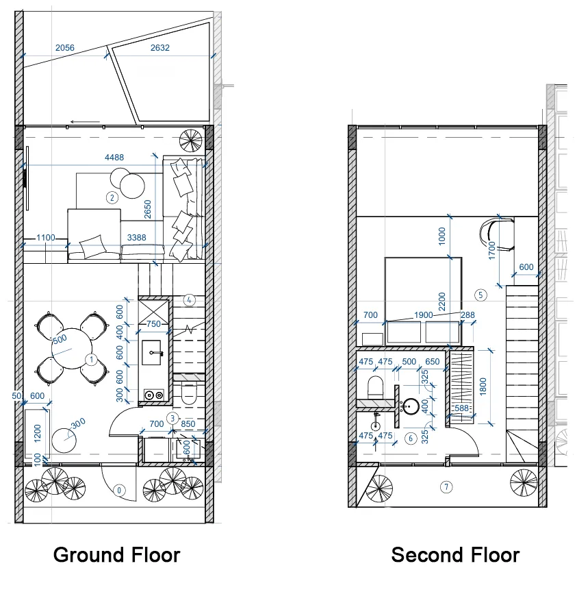 Ubud Dream 1 bed floor plan, 753 sqft