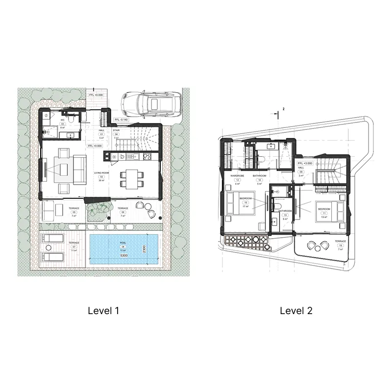 Sunny Moon Village 2 bed floor plan, 1,625 sqft